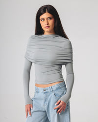 Off shoulder-topp – Långärmad