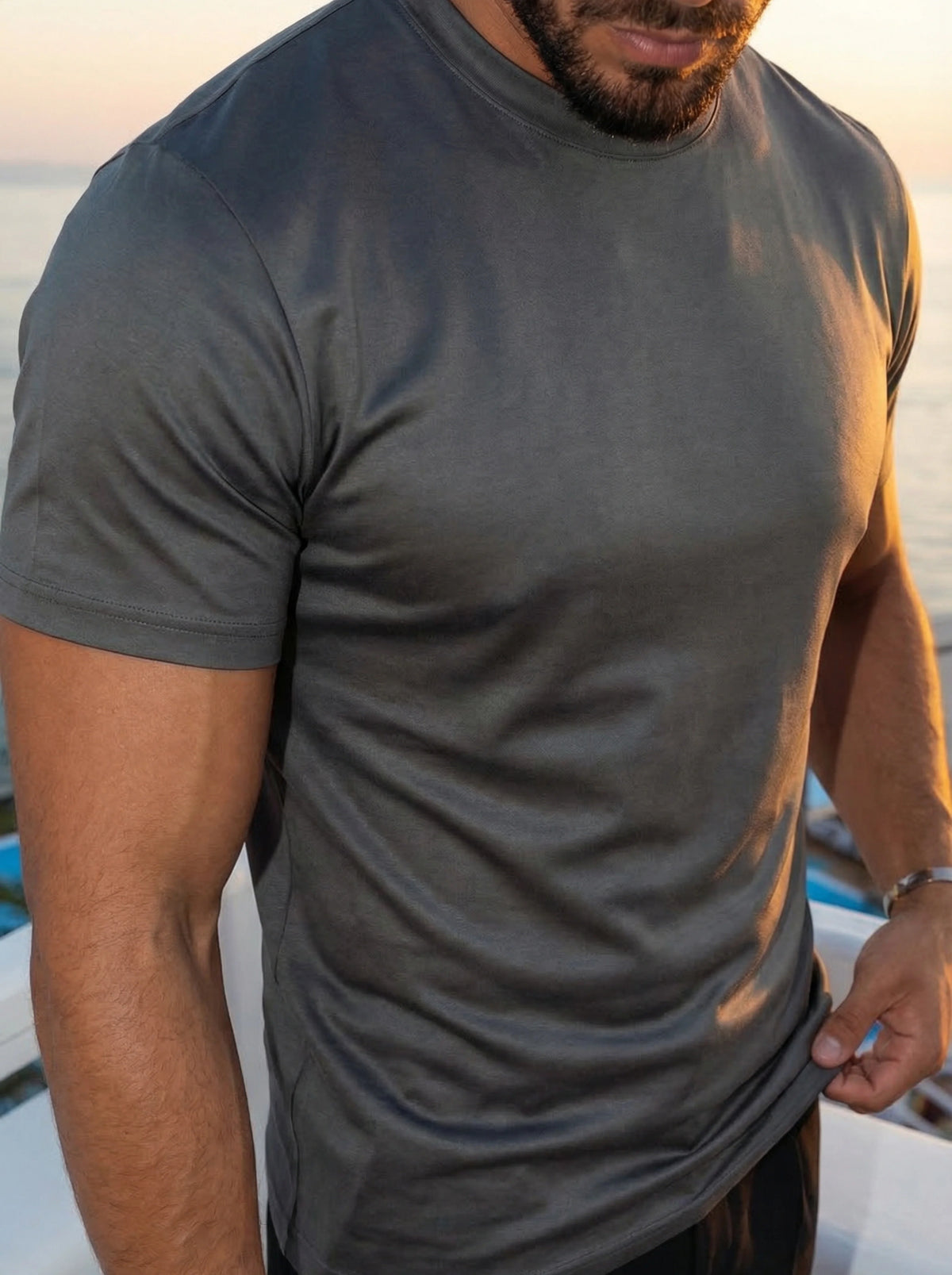 Essential T-shirt – Stengrå