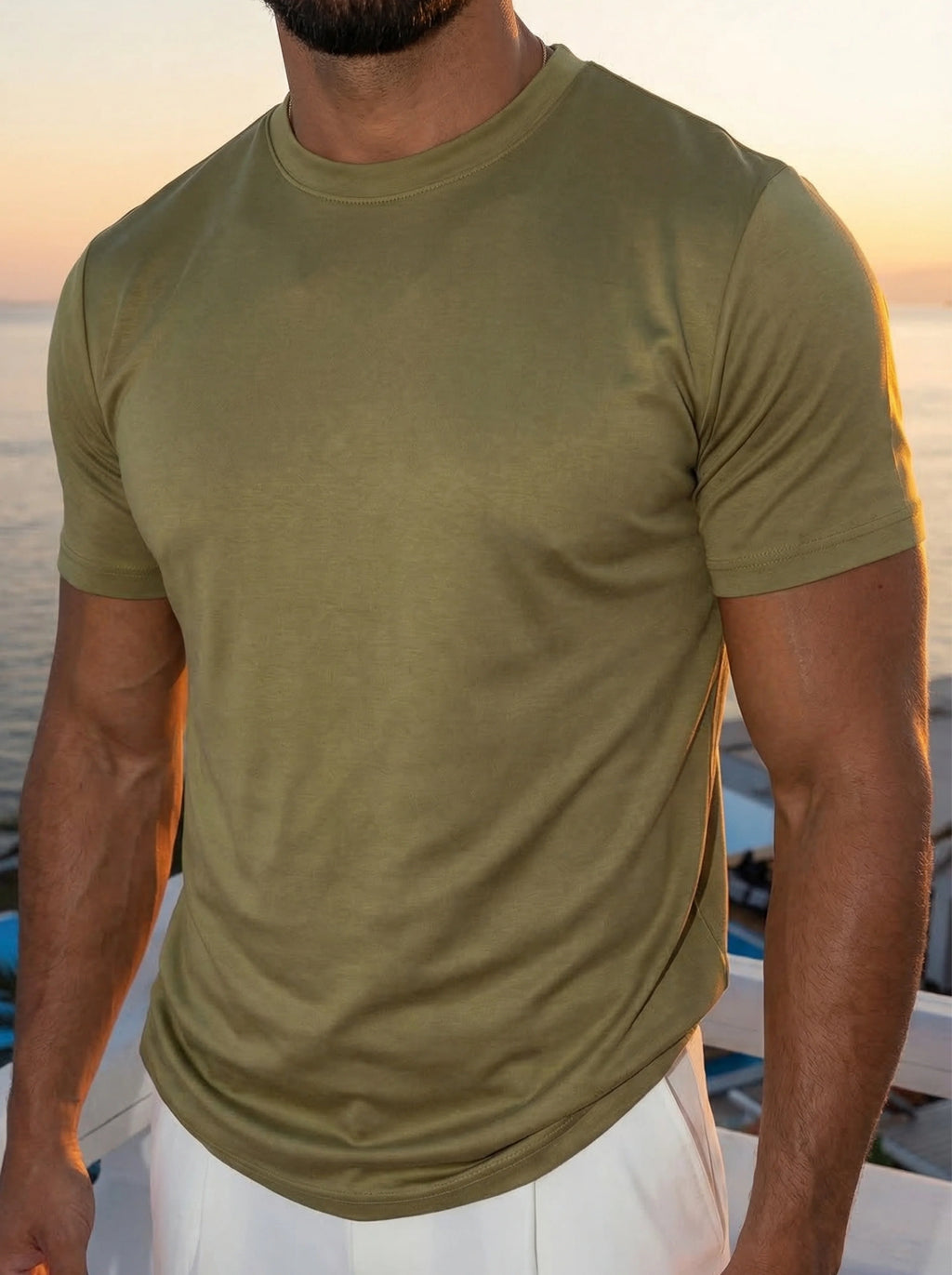 Essential T-shirt – Olivgrön