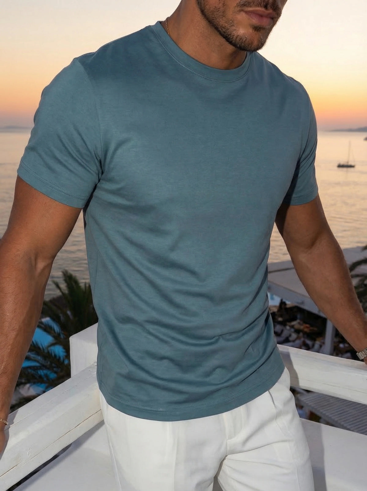 Essential T-shirt – Stålblå