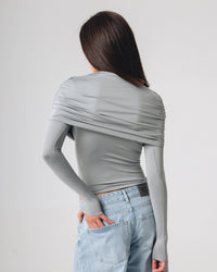 Off shoulder-topp – Långärmad