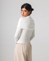 Off shoulder-topp – Långärmad