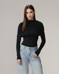Off shoulder-topp – Långärmad