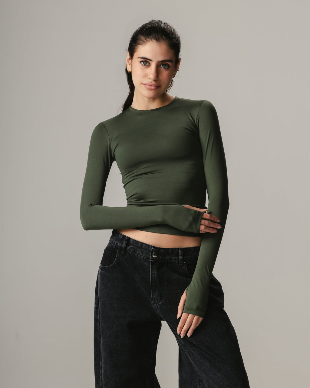 Sculpt Seamless Topp – Med tumhål