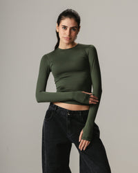 Sculpt Seamless Topp – Med tumhål