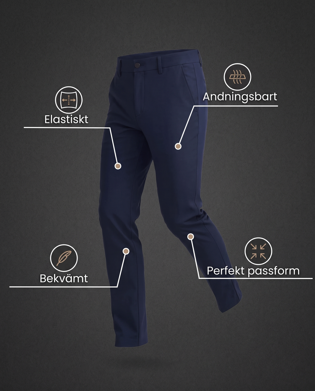 MorphoFit stretchbyxor – egenskaper (elastiskt, andningsbart)