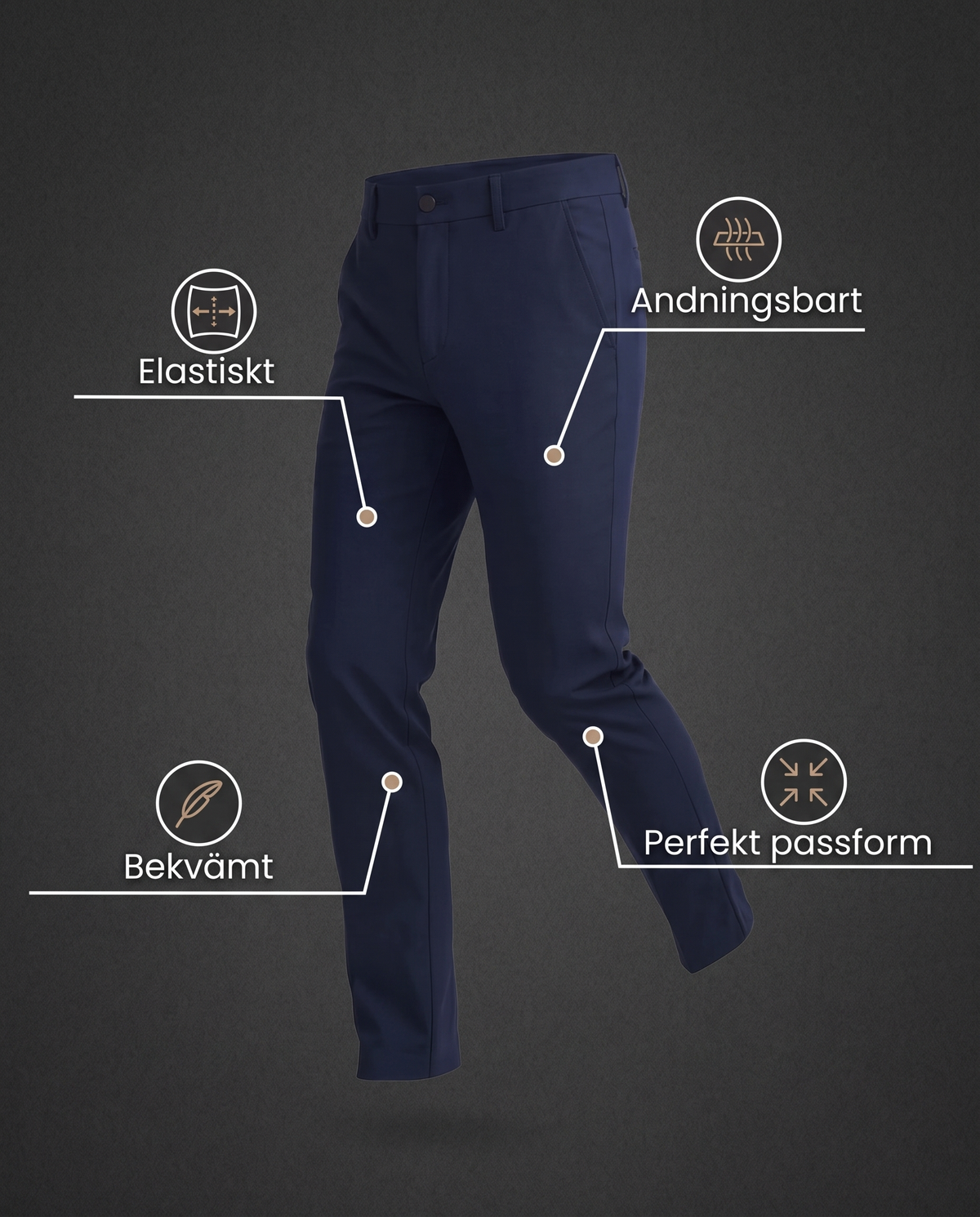 MorphoFit stretchbyxor – egenskaper (elastiskt, andningsbart)